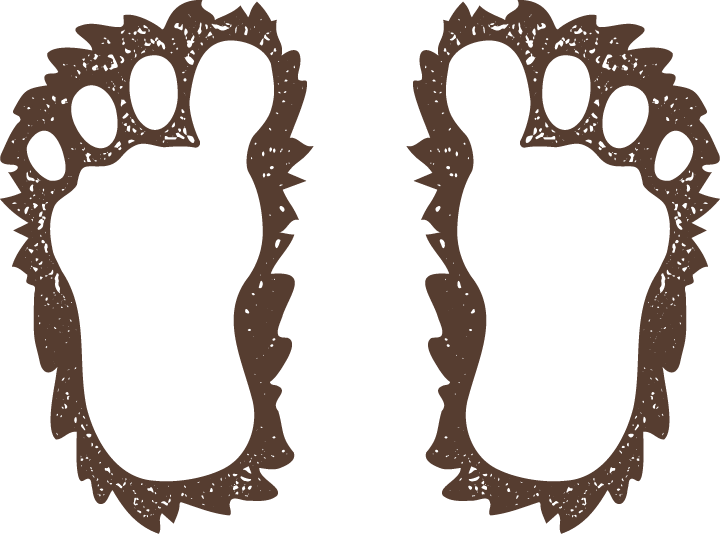 Big foot feet stamp